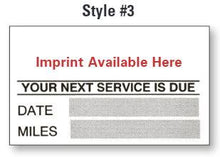 Load image into Gallery viewer, Custom Write-In Cut-Sheet Reminder Stickers Service Department Georgia Independent Auto Dealers Association Store