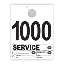 Load image into Gallery viewer, Heavy Brite™ 4 Part Service Dispatch Numbers (White Stock) Service Department Georgia Independent Auto Dealers Association Store (1000-1999)