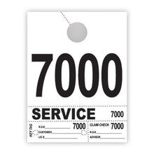 Load image into Gallery viewer, Heavy Brite™ 4 Part Service Dispatch Numbers (White Stock) Service Department Georgia Independent Auto Dealers Association Store (7000-7999)