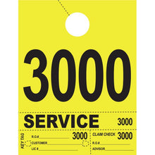 Load image into Gallery viewer, Heavy Brite™ 4 Part Service Dispatch Numbers Service Department Georgia Independent Auto Dealers Association Store Bright Yellow (3000-3999)