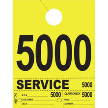 Load image into Gallery viewer, Heavy Brite™ 4 Part Service Dispatch Numbers Service Department Georgia Independent Auto Dealers Association Store Bright Yellow (5000-5999)