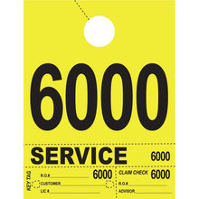 Load image into Gallery viewer, Heavy Brite™ 4 Part Service Dispatch Numbers Service Department Georgia Independent Auto Dealers Association Store Bright Yellow (6000-6999)