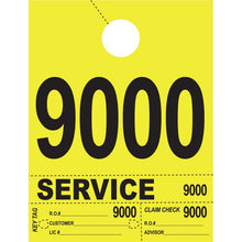 Load image into Gallery viewer, Heavy Brite™ 4 Part Service Dispatch Numbers Service Department Georgia Independent Auto Dealers Association Store Bright Yellow (9000-9999)
