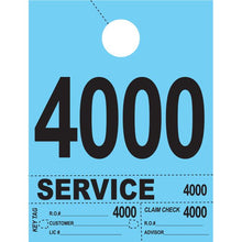 Load image into Gallery viewer, Heavy Brite™ 4 Part Service Dispatch Numbers Service Department Georgia Independent Auto Dealers Association Store Blue (4000-4999)