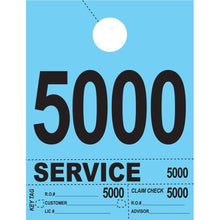 Load image into Gallery viewer, Heavy Brite™ 4 Part Service Dispatch Numbers Service Department Georgia Independent Auto Dealers Association Store Blue (5000-5999)