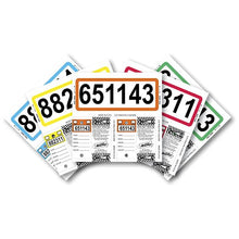 Load image into Gallery viewer, Custom Consecu-Tags® Sales Department Georgia Independent Auto Dealers Association Store Color-Top Consecu-Tags Blue