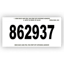 Load image into Gallery viewer, Imprinted Stock Number Mini Signs Sales Department Georgia Independent Auto Dealers Association Store White
