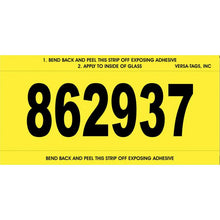 Load image into Gallery viewer, Imprinted Stock Number Mini Signs Sales Department Georgia Independent Auto Dealers Association Store Yellow