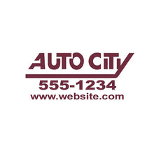 Load image into Gallery viewer, Custom Die-Cut Auto Decals Sales Department Georgia Independent Auto Dealers Association Store Burgundy
