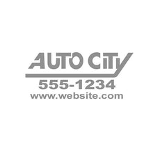 Load image into Gallery viewer, Custom Die-Cut Auto Decals Sales Department Georgia Independent Auto Dealers Association Store Silver