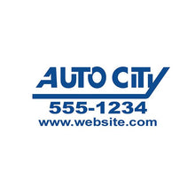 Load image into Gallery viewer, Custom Die-Cut Auto Decals Sales Department Georgia Independent Auto Dealers Association Store Vivid Blue