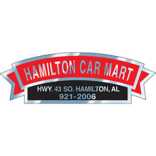 Load image into Gallery viewer, Custom Auto Decals Sales Department Georgia Independent Auto Dealers Association Store Chrome Polyester Style H