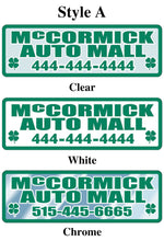 Load image into Gallery viewer, Custom Domed Auto Decals Sales Department Georgia Independent Auto Dealers Association Store Style A White