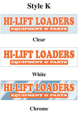 Load image into Gallery viewer, Custom Domed Auto Decals Sales Department Georgia Independent Auto Dealers Association Store Style K White