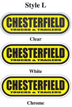 Load image into Gallery viewer, Custom Domed Auto Decals Sales Department Georgia Independent Auto Dealers Association Store Style L White