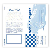 Load image into Gallery viewer, Paper Document Holders (Vehicle Paper Wallets) Sales Department Georgia Independent Auto Dealers Association Store Blue