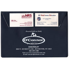 Load image into Gallery viewer, Custom Vinyl Policy Holders - Document Holder Sales Department Georgia Independent Auto Dealers Association Store Standard Navy Blue