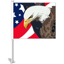 Load image into Gallery viewer, Clip-On Window Flags (Standard Flags) Sales Department Georgia Independent Auto Dealers Association Store Eagle