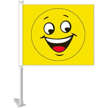 Load image into Gallery viewer, Clip-On Window Flags (Standard Flags) Sales Department Georgia Independent Auto Dealers Association Store Happy Face
