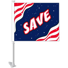 Load image into Gallery viewer, Clip-On Window Flags (Standard Flags) Sales Department Georgia Independent Auto Dealers Association Store Flag - Save