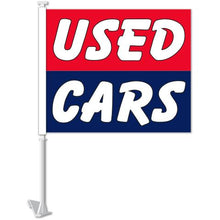 Load image into Gallery viewer, Clip-On Window Flags (Standard Flags) Sales Department Georgia Independent Auto Dealers Association Store Red/Blue - Used Cars