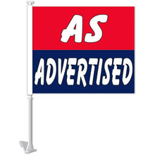 Load image into Gallery viewer, Clip-On Window Flags (Standard Flags) Sales Department Georgia Independent Auto Dealers Association Store Red/Blue - As Advertised