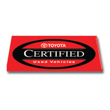 Load image into Gallery viewer, Windshield Banners Sales Department Georgia Independent Auto Dealers Association Store Toyota Certified Used Vehicles