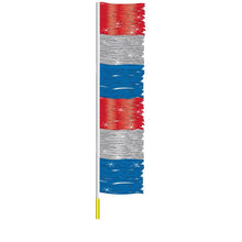 Load image into Gallery viewer, Ground Pennants Sales Department Georgia Independent Auto Dealers Association Store Metallic Red Silver and Blue