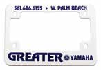 Load image into Gallery viewer, Custom Screen Printed Motorcycle License Plate Frames Sales Department Georgia Independent Auto Dealers Association Store