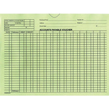 Load image into Gallery viewer, Accounts Payable Voucher Envelopes - General Accounting Style Office Forms Georgia Independent Auto Dealers Association Store Green 500 Per Box