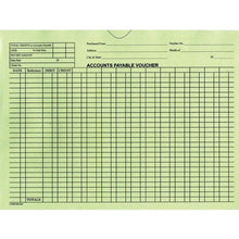 Load image into Gallery viewer, Accounts Payable Voucher Envelopes - General Accounting Style (500 Per Box) Office Forms Georgia Independent Auto Dealers Association Store Green