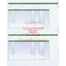 Load image into Gallery viewer, Imprinted Laser Part Invoices Parts Department Georgia Independent Auto Dealers Association Store Perforated Laser Part Invoice