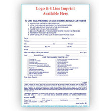 Load image into Gallery viewer, Imprinted Night Drop Envelopes Service Department Georgia Independent Auto Dealers Association Store Service Estimate and Parts Return