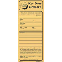 Load image into Gallery viewer, Kraft Key Drop Night Drop Envelopes (500 Per Box) Service Department Georgia Independent Auto Dealers Association Store Kraft Key Drop No Checklist