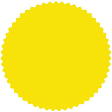 Load image into Gallery viewer, Custom 2" Starburst Labels Service Department Georgia Independent Auto Dealers Association Store Yellow Fluorescent