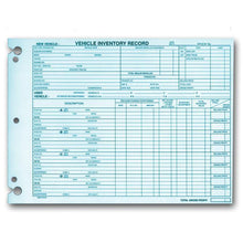 Load image into Gallery viewer, Vehicle Inventory Records (1-Sided) Office Forms Georgia Independent Auto Dealers Association Store (#Form # DSA-542-85)