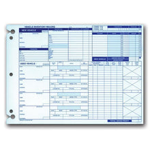Load image into Gallery viewer, Vehicle Inventory Records (1-Sided) Office Forms Georgia Independent Auto Dealers Association Store (#Form #A-542)