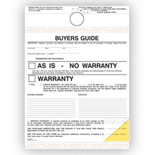 Load image into Gallery viewer, Hanging Buyers Guide Sales Department Georgia Independent Auto Dealers Association Store As Is (No Dealer Warranty)