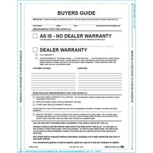 Load image into Gallery viewer, PEEL n SEAL™ Imprinted 1-Part Buyers Guide Sales Department Georgia Independent Auto Dealers Association Store As Is English