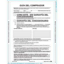 Load image into Gallery viewer, PEEL n SEAL™ Imprinted 1-Part Buyers Guide Sales Department Georgia Independent Auto Dealers Association Store As Is Spanish