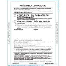 Load image into Gallery viewer, PEEL n SEAL™ Imprinted 1-Part Buyers Guide Sales Department Georgia Independent Auto Dealers Association Store As Is - No Lines Spanish