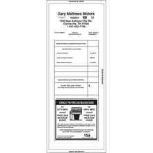 Load image into Gallery viewer, Custom Addendum Stickers (Self-Adhesive) Sales Department Georgia Independent Auto Dealers Association Store Large 4-sided Seal