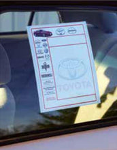 Load image into Gallery viewer, PEEL n SEAL™ Custom Laser Window Stickers Sales Department Georgia Independent Auto Dealers Association Store Exterior Window Sticker with Peel Away Border
