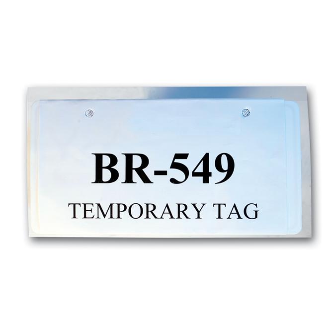 Temp Tag Independent Dealer License Plate License Plate Protector