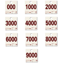 Load image into Gallery viewer, Heavy Stock Side Padded Colored Dispatch Numbers Service Department Georgia Independent Auto Dealers Association Store (000-999)