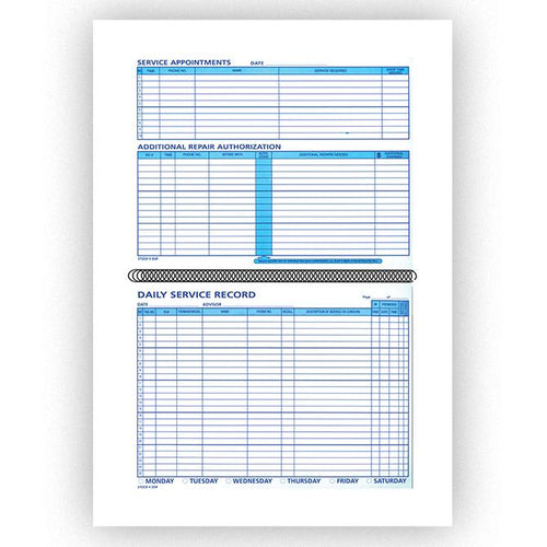 Daily Service Record Book Service Department Georgia Independent Auto Dealers Association Store