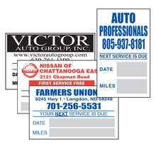 Load image into Gallery viewer, Custom Write-In Cut-Sheet Reminder Stickers Service Department Georgia Independent Auto Dealers Association Store Light Adhesive
