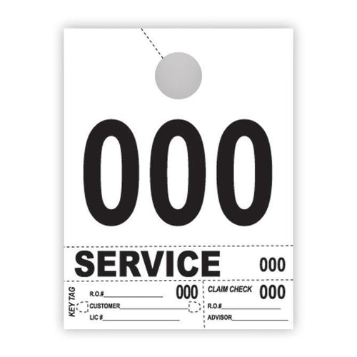 Heavy Brite™ 4 Part Service Dispatch Numbers (White Stock) Service Department Georgia Independent Auto Dealers Association Store (000-999)