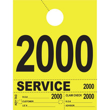 Load image into Gallery viewer, Heavy Brite™ 4 Part Service Dispatch Numbers Service Department Georgia Independent Auto Dealers Association Store Bright Yellow (2000-2999)
