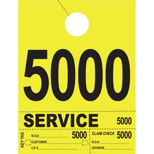 Load image into Gallery viewer, Heavy Brite™ 4 Part Service Dispatch Numbers Service Department Georgia Independent Auto Dealers Association Store Bright Yellow (5000-5999)

